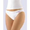 GINA dámské kalhotky klasické s úzkým bokem, úzký bok, bezešvé, jednobarevné Bamboo Cotton 00022P - bílá višňová L/XL (Velikost L/XL, Barva bílá višňová)