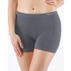 GINA dámské boxerky delší nohavička, kratší nohavička, bezešvé, klasické, jednobarevné Eco Bamboo 03018P - tm. šedá L/XL (Velikost L/XL, Barva kouřová bílá)