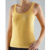 GINA dámské tílko, širší ramínka, bezešvé, s potiskem Bamboo Cotton 08986P - ocelová bílá S/M (Velikost S/M, Barva ocelová bílá)