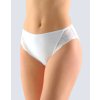 GINA dámské kalhotky klasické s úzkým bokem, úzký bok, šité, s krajkou, jednobarevné Delicate 10216P - bílá 38/40 (Velikost 38/40, Barva bílá)