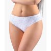 GINA dámské kalhotky klasické, širší bok, šité, s potiskem 10281P - cukrová magnolie 38/40 (Velikost 38/40, Barva cukrová magnolie)