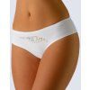GINA dámské kalhotky francouzské, šité, bokové, s potiskem Charmed I 14098P - bílá 34/36 (Velikost 34/36, Barva bílá)