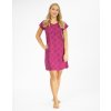 GINA dámské košilka noční dámská krátký rukáv, šité, s potiskem Pyžama 2022 19130P - cola višňová L (Velikost L, Barva cola višňová)