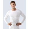 GINA pánské tričko s dlouhým rukávem, dlouhý rukáv, bezešvé, jednobarevné Bamboo PureLine 58004P - bílá L/XL (Velikost L/XL, Barva bílá)