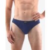 GINA pánské slipy s úzkým bokem, úzký bok, šité, jednobarevné 70047P - atlantic 50/52 (Velikost 50/52, Barva atlantic)