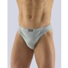 GINA pánské slipy s úzkým bokem, úzký bok, šité 70059P - sv. šedá šedá 50/52 (Velikost 50/52, Barva sv. šedá šedá)