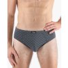 GINA pánské slipy se širším bokem, širší bok, šité, s potiskem 71132P - tm.popel sv. šedá 50/52 (Velikost 50/52, Barva tm.popel sv. šedá)