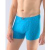 GINA pánské boxerky kratší nohavička, šité, s potiskem 73107P - dunaj tm. tyrkysová 58/60 (Velikost 50/52, Barva dunaj tm. tyrkysová)