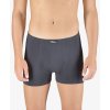 GINA pánské boxerky kratší nohavička, šité, s potiskem Eco Bamboo 73129P - tm. šedá olivová 50/52 (Velikost 50/52, Barva tm. šedá olivová)