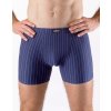 GINA pánské boxerky delší nohavička, šité 74167P - lékořice atlantic 50/52 (Velikost 50/52, Barva lékořice atlantic)