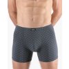 GINA pánské boxerky delší nohavička, šité, s potiskem 74172P - tm.popel sv. šedá 50/52 (Velikost 50/52, Barva tm.popel sv. šedá)