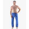 GINA pánské kalhoty dlouhé pyžamové pánské, šité, klasické, s potiskem Pyžama 2023 79169P - modrá pomnenková M (Velikost M, Barva modrá pomnenková)
