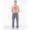 GINA pánské kalhoty dlouhé pyžamové pánské, šité, klasické, s potiskem Pyžama 2024 79185P - tm. šedá brandy L (Velikost L, Barva tm. šedá brandy)