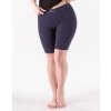GINA dámské legíny kratší, krátké, šité, klasické, jednobarevné 93019P - lékořice L (Velikost L, Barva lékořice)