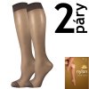 Podkolenky NYLON knee-socks 20 DEN / 2 páry