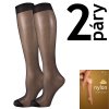 Podkolenky NYLON knee-socks 20 DEN / 2 páry