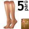 Podkolenky NYLON knee-socks 20 DEN / 5 párů