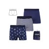 3 pack boxerek Kotva modro-bílé (Velikost L)