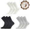 Boma® ŘÍP - vlněné / bavlněné unisex ponožky velice hřejivé z žebrovaného úpletu