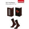 Pánský dárkový set PAPRIKA - ponožky (Velikost 41-45)