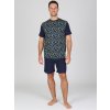 Pánské krátké pyžamo P TOD s motivem kol (Velikost M)