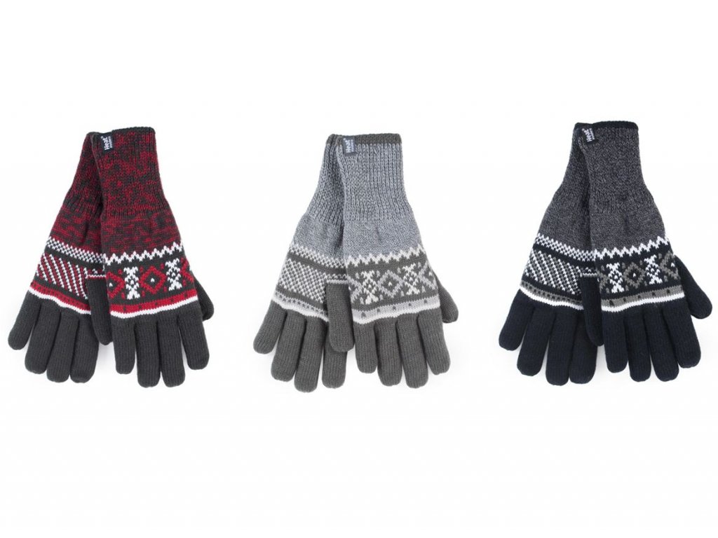 Pánske termo rukavice Heat Holders KARLSTAD nórsky vzor - PONOZKY-SHOP.SK