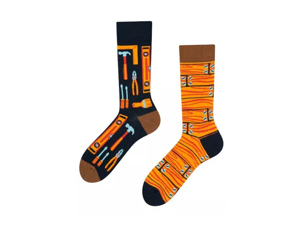 Veselé ponožky Domáci majster od TODO SOCKS (Veľkosť VZOR)