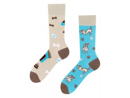 Veselé ponožky Jack Russel psík od TODO SOCKS (Veľkosť VZOR)