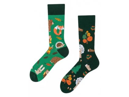 Veselé ponožky Lesné zvieratá od TODO SOCKS (Veľkosť VZOR)