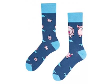 Veselé ponožky Malé prasiatko od TODO SOCKS (Veľkosť VZOR)