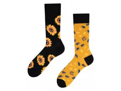 Veselé ponožky Slnečnice od TODO SOCKS (Veľkosť VZOR)
