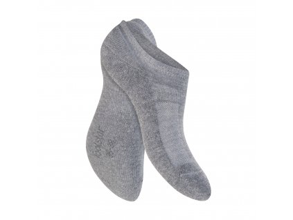 Bavlnené 3 páry členkových ponožiek s froté chodidlom, ŠEDÉ