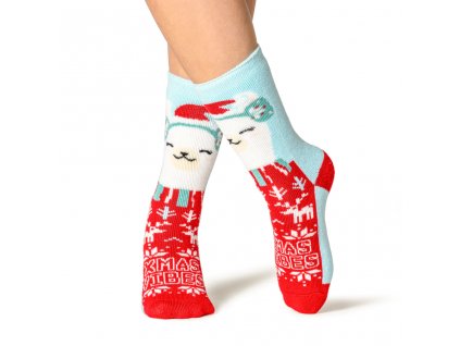 Dámske Vianočné Heat Holders ponožky ALPACA