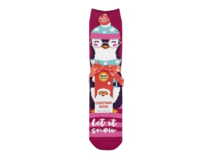 Dámske Vianočné Heat Holders ponožky PENGUIN