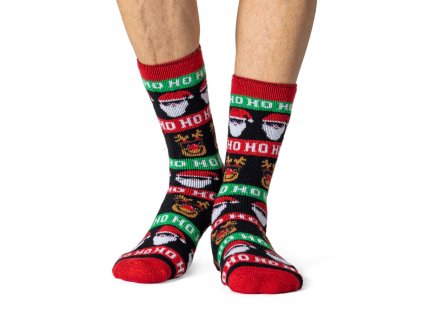 Pánske vianočné Heat Holders LITE ponožky HO HO HO