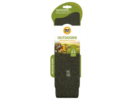 HEAT HOLDERS ORIGINAL 4 8 OUTDOORS LONG GARDENING SOCK FOREST GREEN PACK SHOT