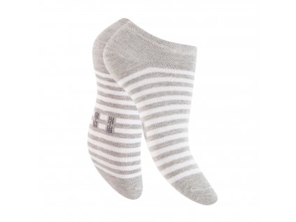 Dámske 4 páry členkových ponožiek z bavlny Bielo Čierny vzor