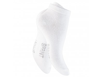 Pánske 4 páry členkových bavlnených ponožiek SPRINT Biele