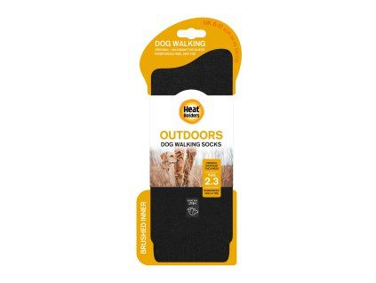 HEAT HOLDERS ORIGINAL 6 11 OUTDOORS DOG WALKING SOCK BLACK PACK SHOT