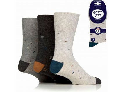 Pánske bavlnené ponožky Gentle Grip GEOMETRIC MYRIAD 3 páry