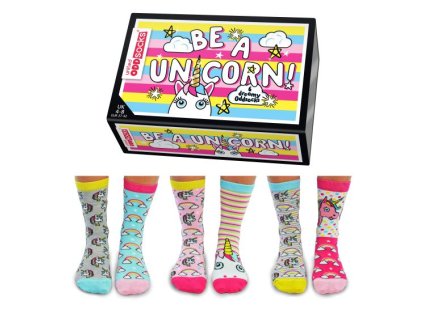 50703 damske vesele ponozky unitedoddsocks be a unicorn