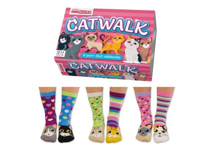50301 2 damske vesele ponozky unitedoddsocks catwalk