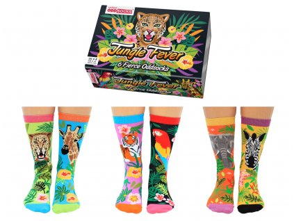 50280 damske vzorovane ponozky unitedoddsocks jungle fever