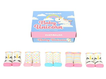 50829 detske vesele ponozky cucamelon baby unicorn vel 0 12 mesiacov