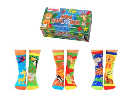 50361 detske vesele ponozky unitedoddsocks miniexplorer