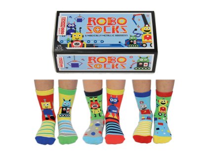 50376 detske vesele ponozky unitedoddsocks robo socks