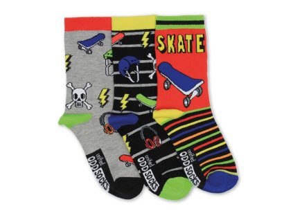 50736 detske vesele ponozky unitedoddsocks skater