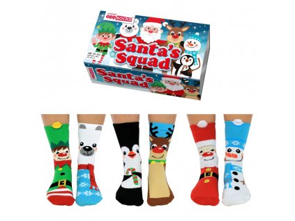 50358 3 detske vesele vianocne ponozky unitedoddsocks santa squad