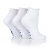 LADIES WHITE IOMI ANKLE SOCKS LEG SHOTS