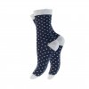 Dámskych 5 párov bavlnených ponožiek Modré bodky, pruhy